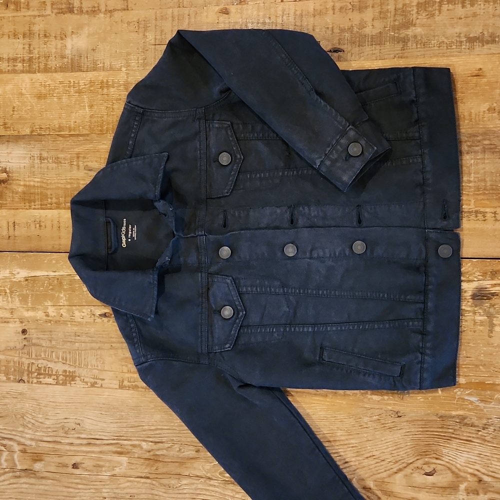 Gap boy's black denim jacket